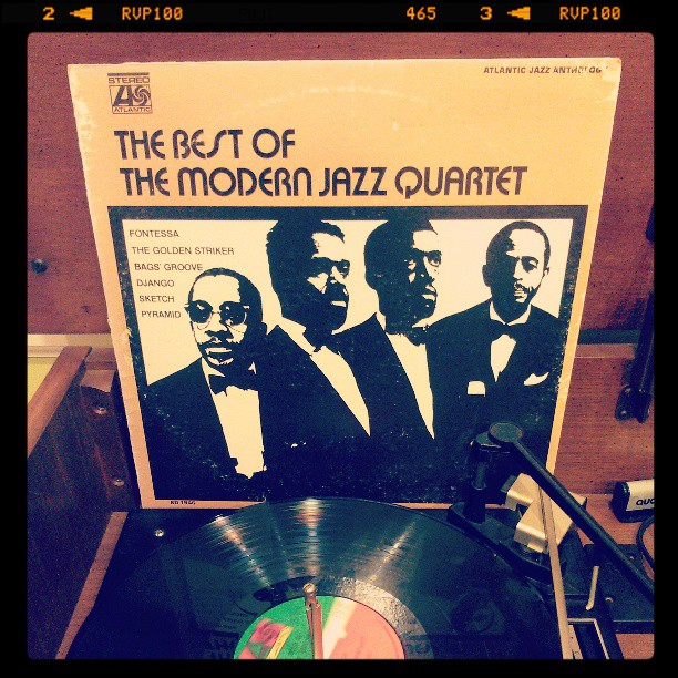 Vinyl record of The Best of the Modern Jazz Quartet.