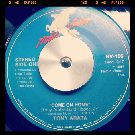 Random Record Pick: Tony Arata, Come On Home / Maybe I'm Over You #vinyl #45 #country #songwriter