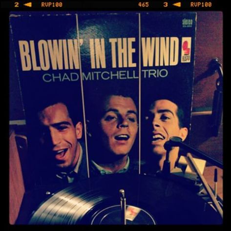 Vinyl record of Chad Mitchell Trio, Blowin' in the Wind.