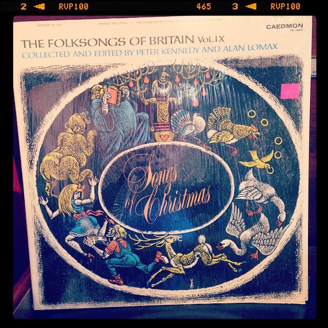 Vinyl record of The Folksongs of Britain Vol. IX, Songs of Christmas.