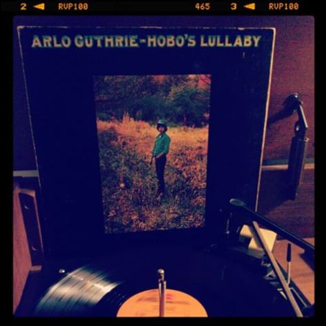 Vinyl record of Arlo Guthrie, Hobo's Lullaby.