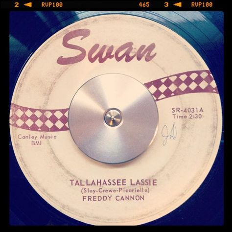 Random Record Pick: Freddy Cannon, Tallahassee Lassie / You Know #vinyl #45rpm #rockandroll #oldies
