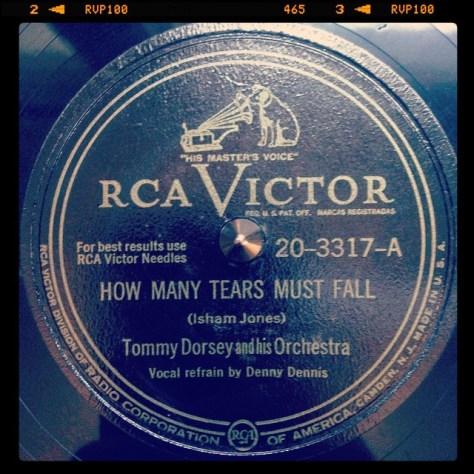 Random Record Pick: Tommy Dorsey, How Many Tears Must Fall / Down By The Station #vinyl #78 #dorsey #jazz #swing #bigband