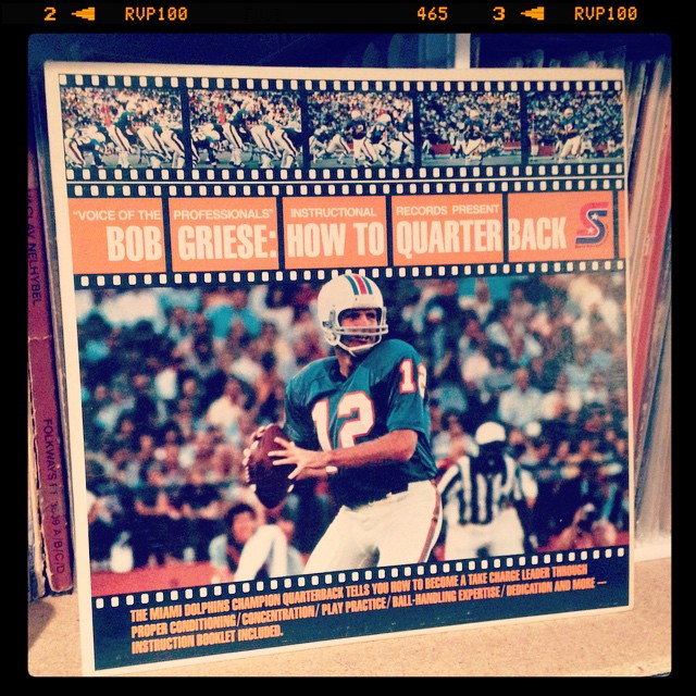 Vinyl record of Bob Griese, How to Quarterback.