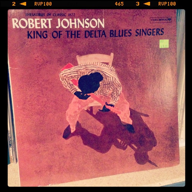 Vinyl record of Robert Johnson, King of the Delta Blues.