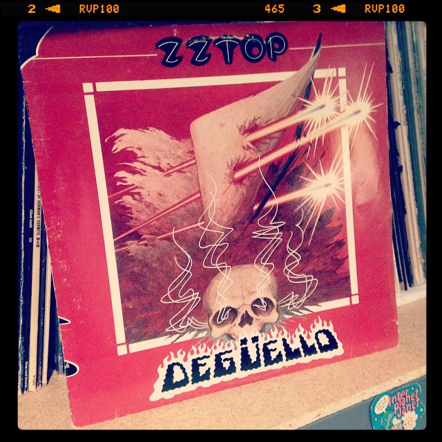Vinyl record of ZZ Top, Degüello.