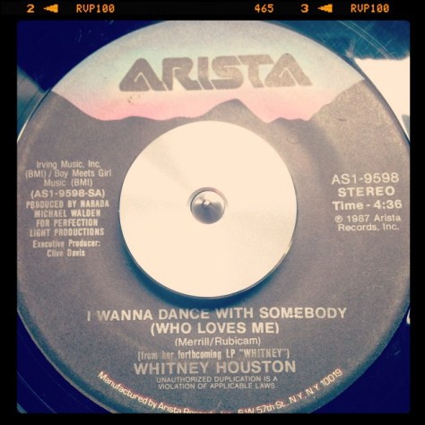 Random Record Pick: Whitney Houston, I Wanna Dance With Somebody (Who Loves Me) / Moment of Truth #vinyl #45 #rnb #whitneyhouston