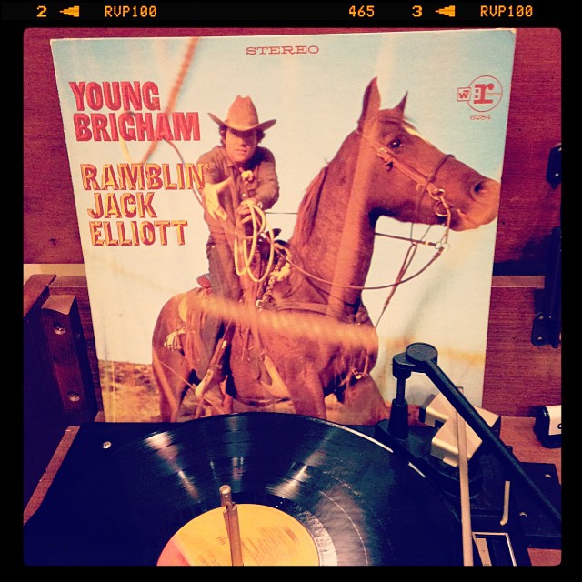 Vinyl record of Ramblin' Jack Elliott, Young Brigham.