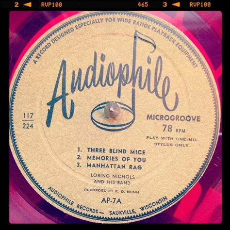 Random Record Pick: Loring Nichols and His Band #vinyl #instavinyl #vinylgram #78rpm #audiophile #jazz #swing #dixieland