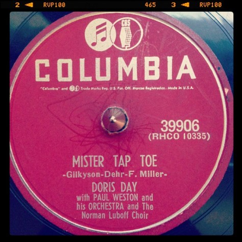 Random Record Pick: Doris Day, Mister Tap Toe / Your Mother and Mine #vinyl #78 #dorisday #vocal #bigband