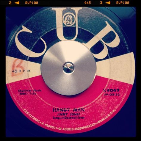 Random Record Pick: Jimmy Jones, Handy Man / The Search Is Over #vinyl #vinylgram #instavinyl #45rpm #doowop #falsetto #rnb
