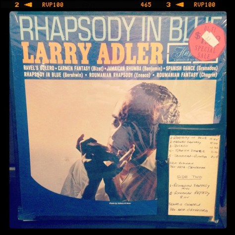 Random Record Pick: Larry Adler, Rhapsody In Blue #vinyl #harmonica