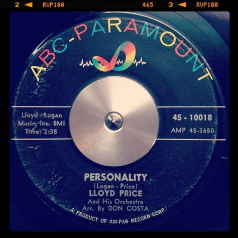 Random Record Pick: Lloyd Price, Personality / Have You Ever Had The Blues #vinyl #instavinyl #45rpm #rnb #rockandroll