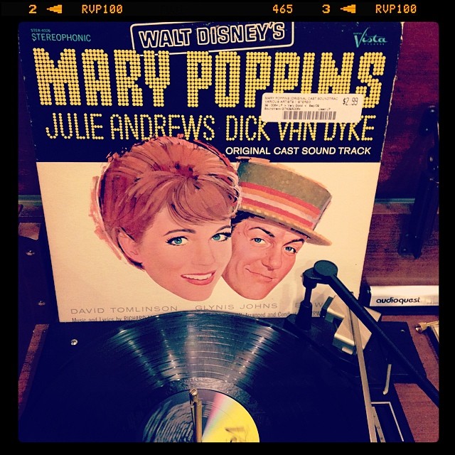 Vinyl record of Walt Disney's Mary Poppins.
