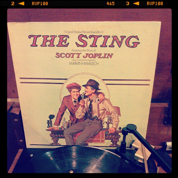 Vinyl record of The Sting, Scott Joplin.