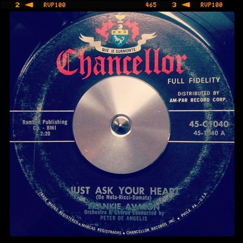 Random Record Pick: Frankie Avalon, Just Ask Your Heart / Two Fools #vinyl #instavinyl #45rpm #vinylgram #vocals #pop