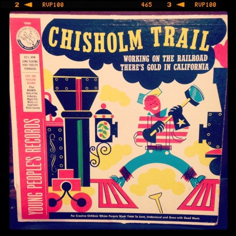 Random Record Pick: Young People's Records, Chisholm Trail #vinyl #childrensmusic #folkmusic