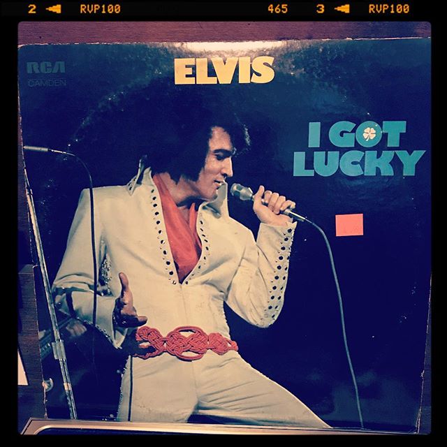 Vinyl record of Elvis, I Got Lucky.