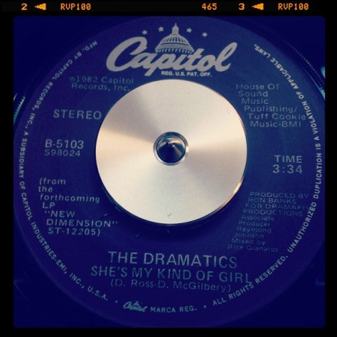 Random Record Pick: The Dramatics, She's My Kind Of Girl / Live It Up #vinyl #45 #rnb #soul #dramatics