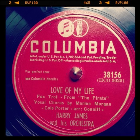 Random Record Pick: Harry James, Love of My Life / You Can Do No Wrong #vinyl #78 #bigband #swing