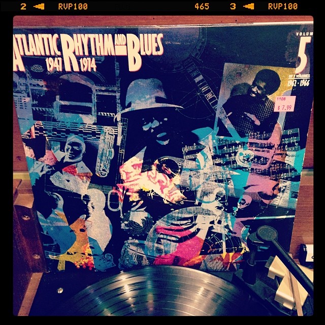 Vinyl record of Atlantic Rhythm and Blues, 1947-1974.