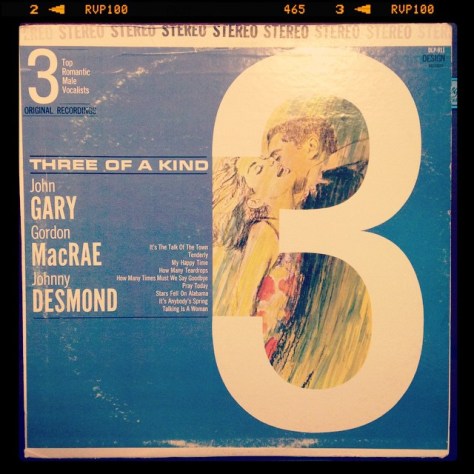 Random Record Pick: Three of a Kind, 3 Top Romantic Male Vocalists #vinyl #romantic