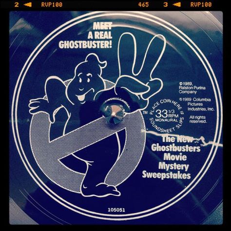 Random Record Pick: Meet A Real Ghostbuster! The New Ghostbusters Movie Mystery Sweepstakes #vinyl #instavinyl #promovinyl #ghostbusters