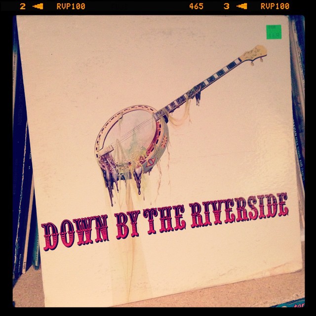 Vinyl record of Down by the Riverside, Chicago Footwarmers water pollution public service announcements.