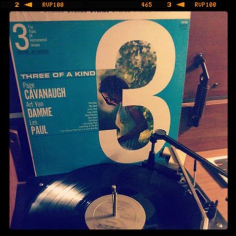 Vinyl record of Three of a Kind, 3 Top Stars of Instrumental Groups.