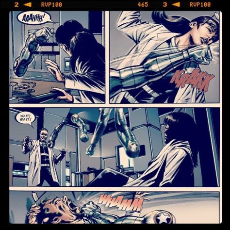 These panels are a perfect representation of why the post-Civil War run of Captain America hasn't GRABBED my attention. #marvel #flyingarm #comics