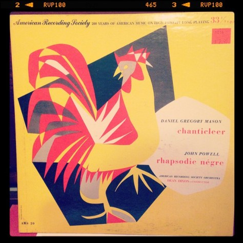 Random Record Pick: Rhapsodie Négre/Chanticleer #vinyl #orchestra