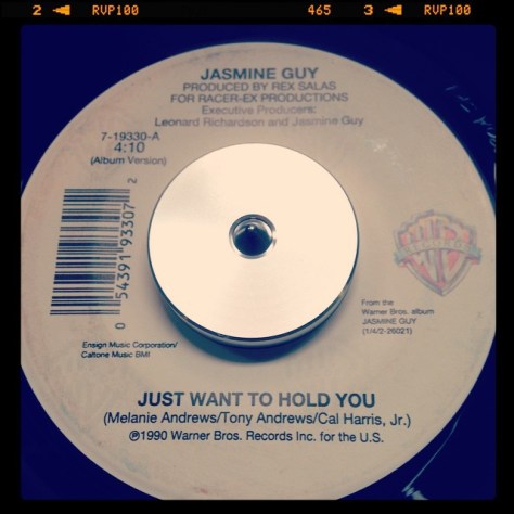 Random Record Pick: Jasmine Guy, Just Want To Hold You / I Don't Have To Justify #vinyl #45 #whitley #differentworld #rnb