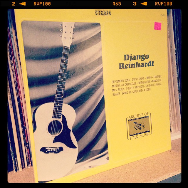 Vinyl record of Django Reinhardt.