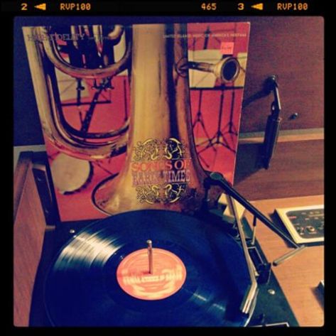 Vinyl record of Songs of Early Times.