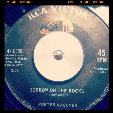 Random Record Pick: Porter Wagoner, Sorrow on the Rocks / The Life of the Party #vinyl #45 #country #porterwagoner