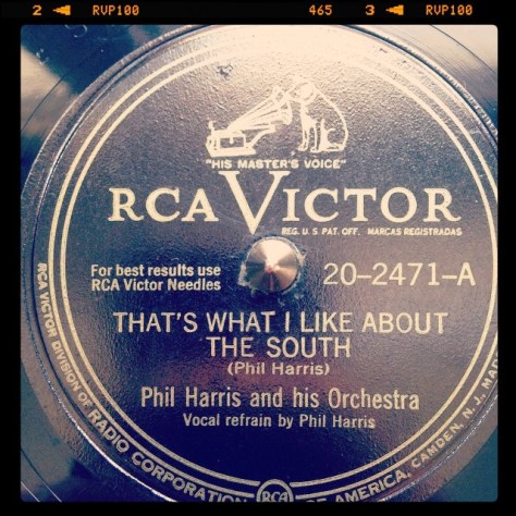 Random Record Pick: Phil Harris, That's What I Like About The South / The Dark Town Poker Club #vinyl #78 #jazz #bigband