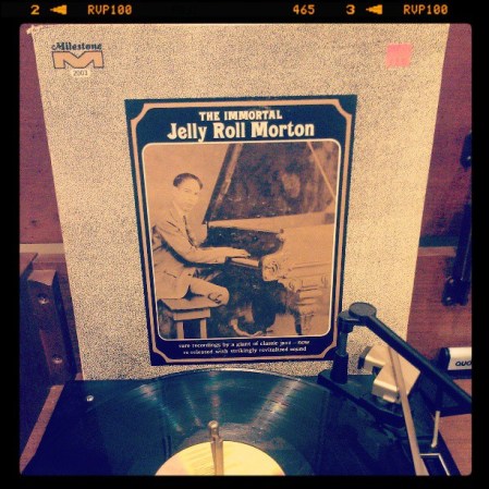 Vinyl record of The Immortal Jelly Roll Morton.