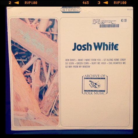 Random Record Pick: Josh White #vinyl #folkmusic