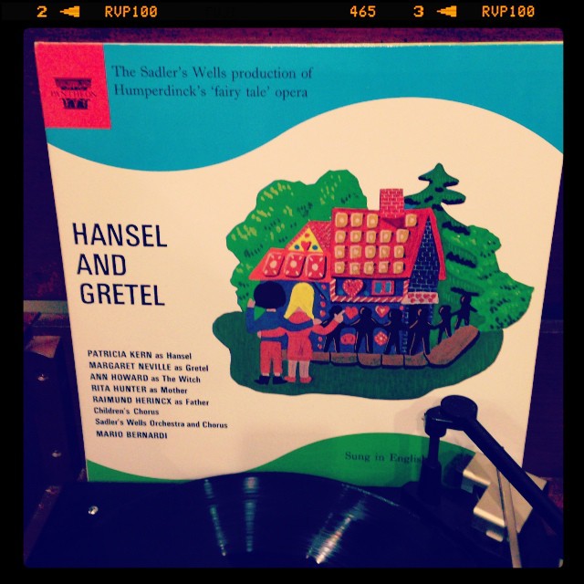 Vinyl record of Hansel and Gretel.