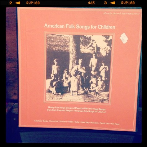 Random Record Pick: Mike and Peggy Seeger, American Folk Songs for Children #vinyl #folkmusic #rounder #childrensmusic #peggyseeger