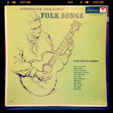 Random Record Pick: Bob Riley Sings America's Greatest Folk Songs #vinyl #folkmusic