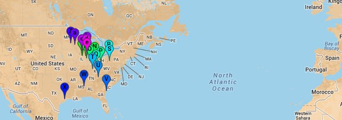 Andrew Francis Performance Cities Map