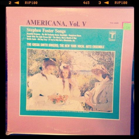 Random Record Pick: Americana, Vol. V, Stephen Foster Songs #vinyl #instavinyl #vinylgram #stephenfoster #americana #folkmusic