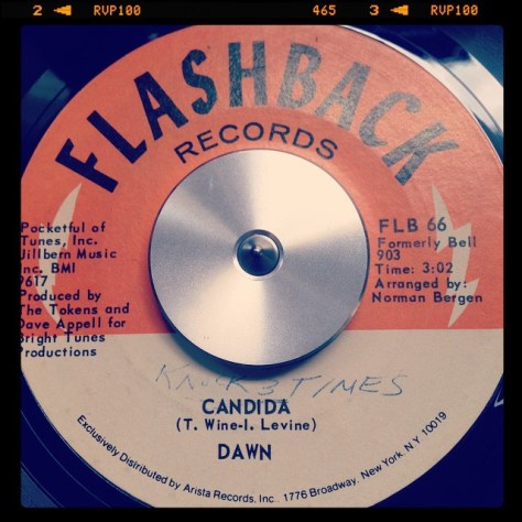 Random Record Pick: Dawn, Candida / Knock Three Times #vinyl #45 #pop