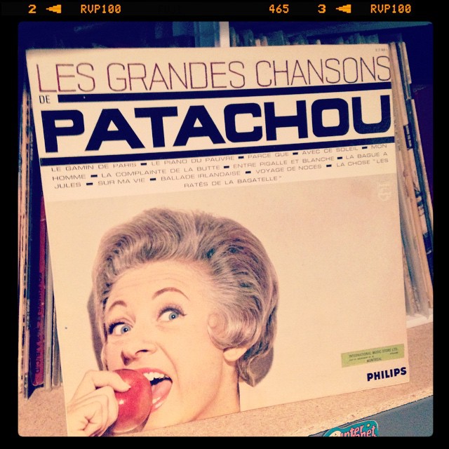 Vinyl record of Patachou.