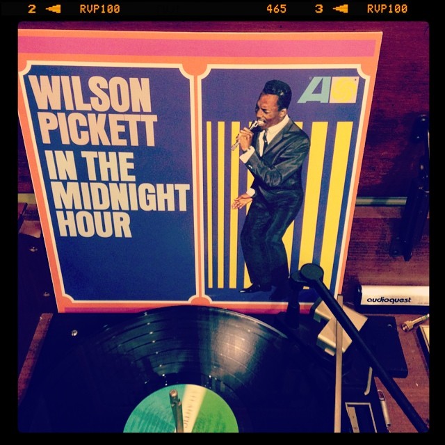Vinyl record of Wilson Pickett, In The Midnight Hour.