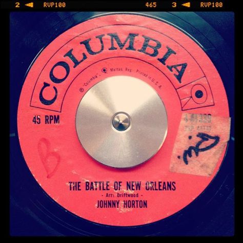 Random Record Pick: Johnny Horton, The Battle Of New Orleans / All For The Love Of A Girl #vinyl #instavinyl #vinylgram #45rpm #folkmusic #rockabilly #country