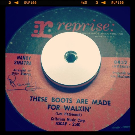 Random Record Pick: Nancy Sinatra, These Boots Are Made For Walkin' / The City Never Sleeps At Night #vinyl #sinatra #45