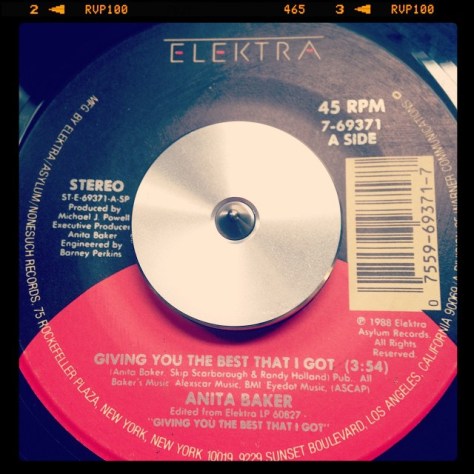 Random Record Pick: Anita Baker, Giving You The Best That I Got / Good Enough #vinyl #45 #rnb