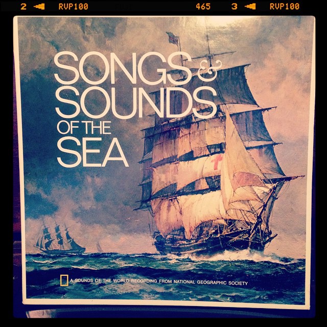 Vinyl record of Songs & Sounds of the Sea.